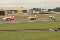 RAF Fairford Airport, Fairford, England United Kingdom (EGVA) - Taken at the Royal International Air Tattoo 2008 during arrivals and departures (show days cancelled due to bad weather) - by Steve Staunton