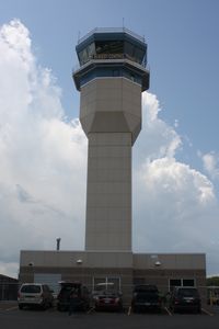 Wittman Regional Airport (OSH) - EAA AirVenture 2008, the new control tower. It won't be the great meeting place the old tower was. - by Timothy Aanerud