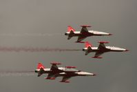 RAF Fairford Airport, Fairford, England United Kingdom (EGVA) - Taken at the Royal International Air Tattoo 2008 during arrivals and departures (show days cancelled due to bad weather) - by Steve Staunton