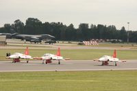 RAF Fairford Airport, Fairford, England United Kingdom (EGVA) - Taken at the Royal International Air Tattoo 2008 during arrivals and departures (show days cancelled due to bad weather) - by Steve Staunton