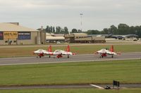 RAF Fairford Airport, Fairford, England United Kingdom (EGVA) - Taken at the Royal International Air Tattoo 2008 during arrivals and departures (show days cancelled due to bad weather) - by Steve Staunton