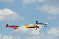 Wittman Regional Airport (OSH) - RV formation at Oshkosh - by Mark Pasqualino