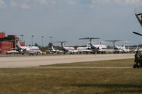 Willow Run Airport (YIP) - USA Jet Ramp at Willow Run - by Florida Metal