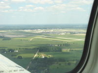 James M Cox Dayton International Airport (DAY) - James M. Cox Dayton Int'l. Dayton, OH. Base leg for Rwy 24R, from N2111Q Beech BONANZA 36 - by Doug Robertson