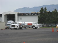 Albuquerque International Sunport Airport (ABQ) - Eclipse Aviation-EA500 Jet, Flight Test/Customer Delivery Hangar and Offices - by Doug Robertson