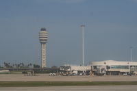 Orlando International Airport (MCO) - Airside 4 and the tower at Orlando International Airport - by Florida Metal