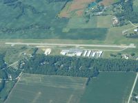 Clinton Field Airport (I66) - Looking west from 5500' - by Bob Simmermon
