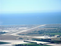 Point Mugu Nas (naval Base Ventura Co) Airport (NTD) - Naval Air Warfare Station, Point Mugu, California. Pacific Ocean beyond. Lower right portion shows Channel Islands Air National Guard taxiway and ramp who shares Pt. Mugu's two runways. Taken from RV-6 N406L. - by Doug Robertson