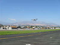 Santa Paula Airport (SZP) - This Bellanca 7ECA Citabria workhorse rental trainer on takeoff climb flies daily. - by Doug Robertson