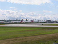 Snohomish County (paine Fld) Airport (PAE) - Boeing ramp at Paine Field - by John J. Boling