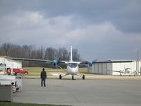 Eagle Creek Airpark Airport (EYE) - De Havilland Canada DHC-6 Twin Otter preparing to leave - by IndyPilot63
