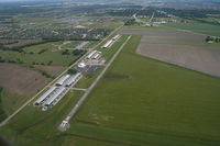 Gardner Municipal Airport (K34) - Aerial view of Gardner Muni during Gathering of Eagles - by Tim Gerlach