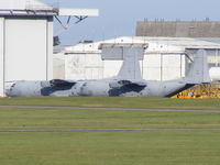 Cambridge Airport - Two ex RAF C-130's awaiting their fate at Marshalls of Cambridge - by chris hall