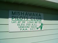 Mishawaka Pilots Club Airport (3C1) - Sign on the FBO building. - by IndyPilot63