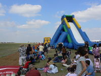 Fort Worth Alliance Airport (AFW) - Bounce House on the show/crowd line at the 2008 Alliance airshow ( I hate when they put this kind of stuff right up front...grrrr )  - by Zane Adams
