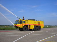 Rotterdam Airport, Rotterdam Netherlands (EHRD) - Fire engine Rotterdam Airport - by Henk Geerlings