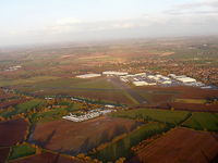 Wellesbourne Mountford Airfield Airport, Wellesbourne, England United Kingdom (EGBW) - heading NW away from Wellsbourne Mountford - by chris hall