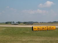 Indianapolis Regional Airport (MQJ) - runway signs snapped during the airshow...I don't normally get to stand here... - by IndyPilot63