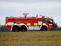 Manchester Airport, Manchester, England United Kingdom (EGCC) - Fire truck at Manchester Airport - by Chris Hall