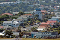 Wellington International Airport - Space is so sparse at Wellington airport that the tower is built in a residential area... - by Micha Lueck