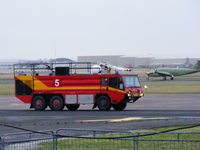 Hawarden Airport, Chester, England United Kingdom (EGNR) - Hawarden fire truck - by chris hall