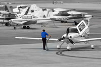 North Las Vegas Airport (VGT) - Fueling the Cirrus - by Geoff Smith