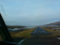 Akureyri Airport - before touch down Rwy 01 - by Piotr Lizinkiewicz