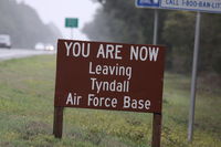Tyndall Afb Airport (PAM) - Sign from Tyndall AFB - by Mark Silvestri
