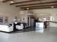 Santa Paula Airport (SZP) - Very deluxe large entertainment and showplace hangar-furnished kitchen, bar, bath and lounge-available.  - by Doug Robertson