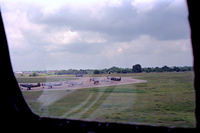 Tstc Waco Airport (CNW) - View out the window of the B-17 Chuckie upon landing at the 1987 Waco Airshow - by Zane Adams