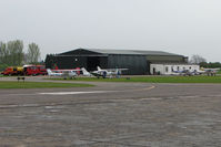 Sandtoft Airfield Airport, Scunthorpe, England United Kingdom (EGCF) - Main Hangar at Sandtoft - by Terry Fletcher
