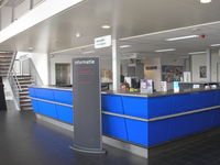 Lelystad Airport, Lelystad Netherlands (EHLE) - Info desk at Terminal Building - by Henk Geerlings