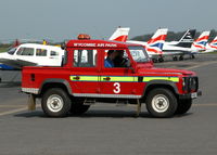 Wycombe Air Park/Booker Airport, High Wycombe, England United Kingdom (EGTB) - AIRFIELD LAND ROVER - by BIKE PILOT