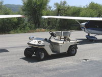 Santa Paula Airport (SZP) - Typical airport cart, but 'soundly' equipped! - by Doug Robertson