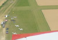 X3CR Airport - Aerial view of Northrepps Parking area and Cross runway - by keith sowter