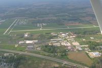 Warsaw Municipal Airport (ASW) - Looking north from 2500' - by Bob Simmermon