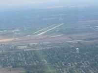 Lewis University Airport (LOT) - Looking south from 3000' - by Bob Simmermon