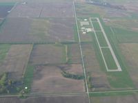 Starke County Airport (OXI) - Looking south from 3000', VOR in the upper left corner - by Bob Simmermon