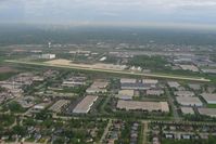 Schaumburg Regional Airport (06C) - Approaching from the south at pattern altitude (1600') - by Bob Simmermon