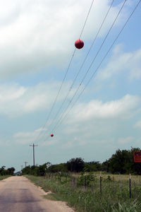 Buffalo Chips Airpark Airport (TE45) - Buffalo Chips Airpark - Private field - The olny way to recognise the airfield is the balls on the power line - does not seem to be currently in use. - by Zane Adams