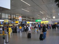 Amsterdam Schiphol Airport, Haarlemmermeer, near Amsterdam Netherlands (EHAM) - Schiphol , Terminal 1 , check in area - by Henk Geerlings