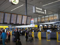 Amsterdam Schiphol Airport, Haarlemmermeer, near Amsterdam Netherlands (EHAM) - Schiphol , Terminal 1 , check in area - by Henk Geerlings