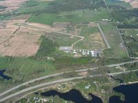Clare Municipal Airport (48D) - View from 4500' - by Bob Simmermon
