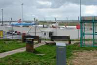 Aberdeen Airport, Aberdeen, Scotland United Kingdom (EGPD) - View from the dedicated area at Aberdeen - by Terry Fletcher