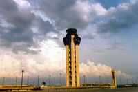 Dallas/fort Worth International Airport (DFW) - New West control tower....1982 - by Zane Adams