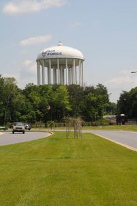 Joint Base Andrews Airport (ADW) - AAFB water tower - by J.G. Handelman
