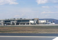 Wilkes-barre/scranton International Airport (AVP) - Passenger termminal seen from Rwy 22 - by vasiliymeshko