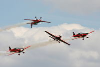 RAF Cosford Airport, Albrighton, England United Kingdom (EGWC) - The Blades aerobatic team at the Cosford Air Show - by Chris Hall