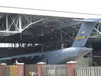 Charleston Afb/intl Airport (CHS) - C-17 in hangar - by rupert2829