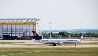 Leipzig/Halle Airport, Leipzig/Halle Germany (EDDP) - View to DHL aircraft hangar and freighter runway - by Holger Zengler